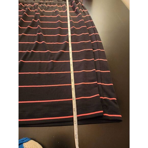 Banana Republic Stripe Faux Wrap dress black and red size Medium - Picture 8 of 9